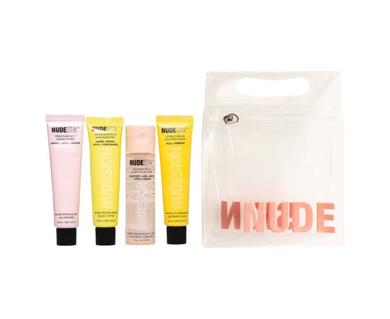 4 Steps Citrus Renew Set Nudestix: Lemon-Aid, Detox, Peel-Off Mask, For Face, 60 ml + Nudeskin, Citrus, Cleansing Balm, For Face, 60 ml + Citrus, Moisturizing, Day & Night, Cream Mask, For Face, 60 ml + Nudeskin, 5% Acide Glycolic, Illuminating, Tonic Lot Ķermeņa kosmētika