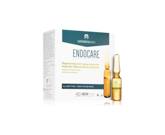 Set, Cantabria Labs, Endocare, Regenerating, Ampoules Treatment Serum, For Face, For Women, 7 pcs, 1 ml Ķermeņa kosmētika