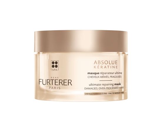 Rene Furterer, Absolue Keratine, Plant-Based, Hair Treatment Cream Mask, Repairs, 200 ml Matu kopšana