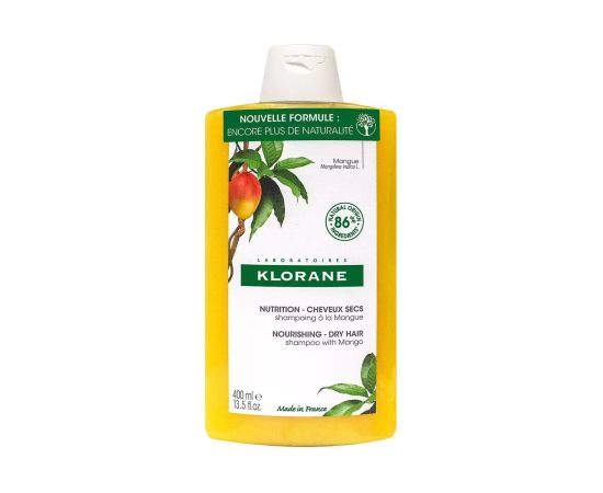 Klorane, Mango Butter Nutrition, Mango, Hair Shampoo, For Nourishing, 400 ml Šampūni