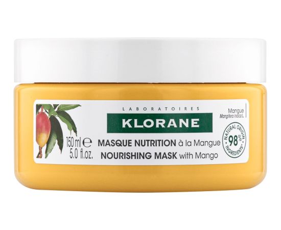Klorane, Mango Butter Nutrition, Hair Treatment Cream Mask, For Nourishing, 150 ml Matu kopšana
