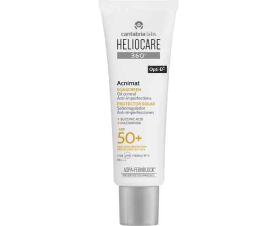 Cantabria Labs, Heliocare 360º Acnimat, Anti-Imperfections, Sunscreen Cream, For Face, SPF 50+, 50 ml Ķermeņa kosmētika
