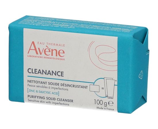 Avene, Cleanance, Purifying, Soap Bar, For Face, 100 g Жидкое мыло