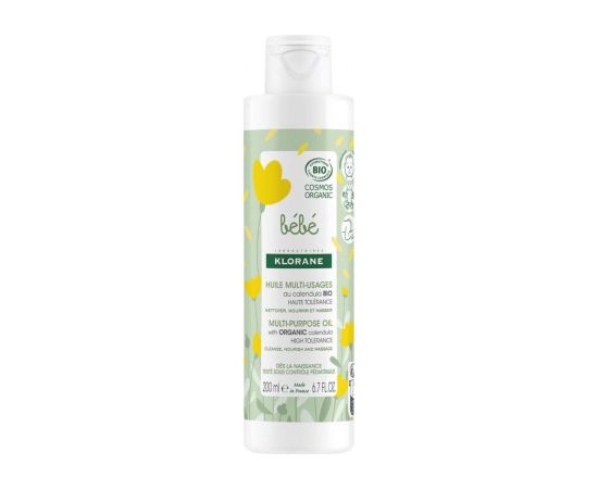 Klorane, Baby, Natural, Nourishes, Morning, Oil, Body, 200 ml Sejas kopšana