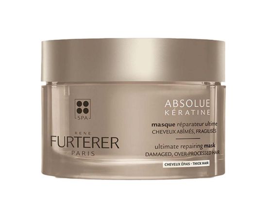 Rene Furterer, Absolue Keratine, Plant-Based, Hair Treatment Cream Mask, Repairs, 200 ml Matu kopšana