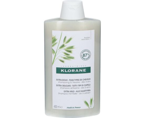 Klorane, Oat Milk, Hair Shampoo, Gentle Cleansing, 400 ml Шампуни