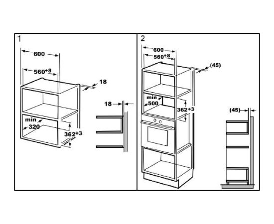 Bomann Built-in microwave MWG_2215_EB Mikroviļņu krāsnis, iebūvējamās