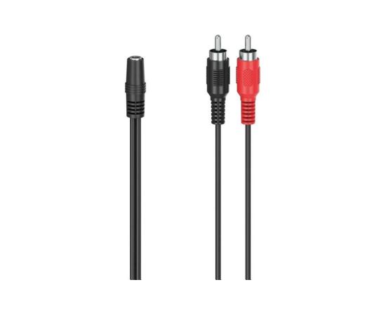 Hama  3,5 mm - RCA, black - Adapter Проводa