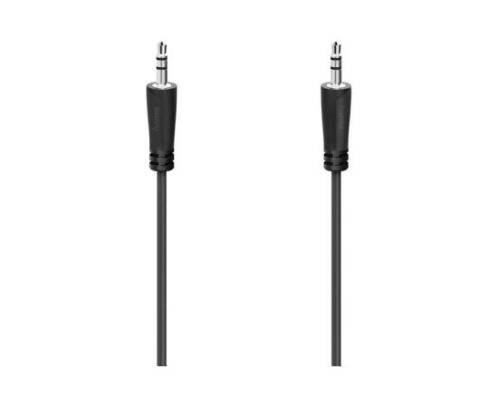 Hama Audio Cable, 3.5mm - 3.5mm, 3 m, black  - Cable Проводa