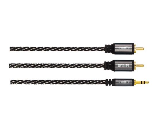 Hama Avinity 2 RCA - 3,5mm, 1.5 m, black/gray - Audio cable Проводa