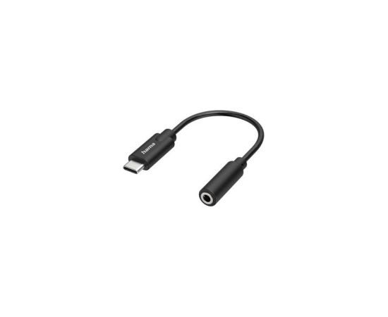 Hama Audio Adapter, USB-C plug, 3.5mm jack socket, black - Adapter Проводa