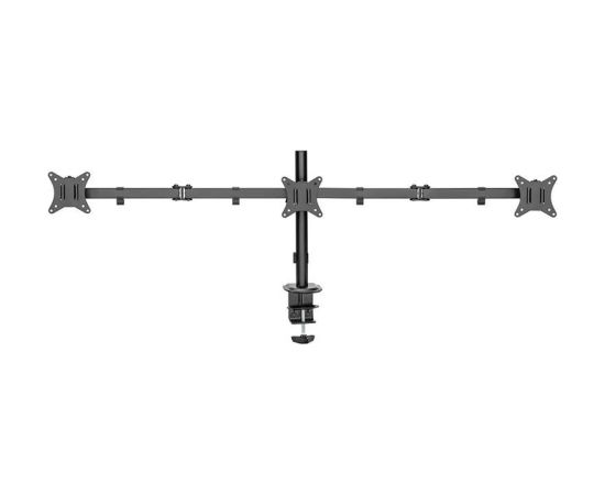 Deltaco Triple Desk Mount, 13-27'', black - Monitor stand Крепления для телевизоров