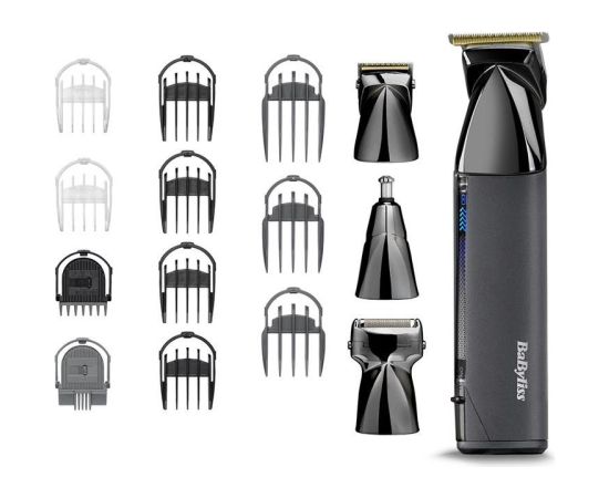 BaByliss Super-X Metal, 15 in 1, black - Trimmer set Matu, Bārdas, Ķermeņa trimmeri