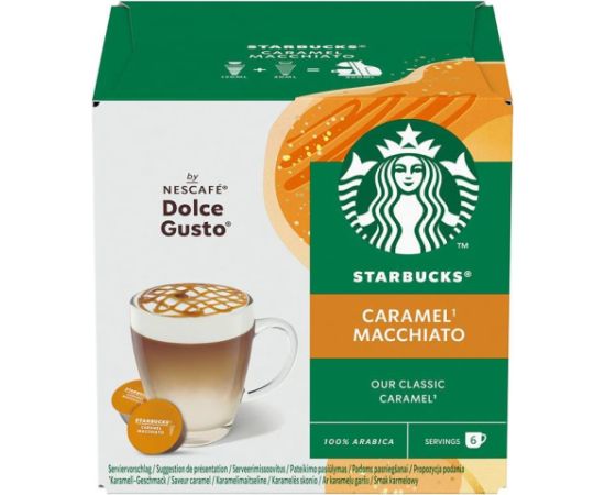 Nescafe Dolce Gusto Starbucks Caramel Macchiato, 6 portions - Coffee capsules Kafijas kapsulas, kafija