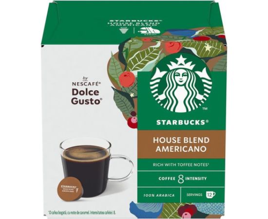 Starbucks Nescafe Dolce Gusto House Blend Americano - Coffee capsules Kafijas kapsulas, kafija