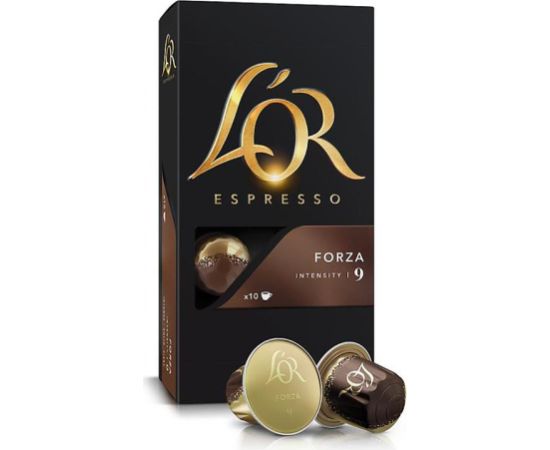 LOR L´OR Forza, 10 portions - Coffee capsules Kafijas kapsulas, kafija
