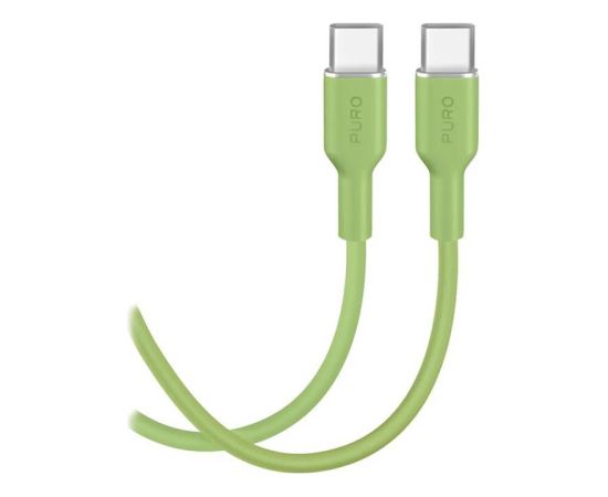Puro Soft, USB-C / USB-C, 1,5 m, salted lime - Cable Data USB kabeļi