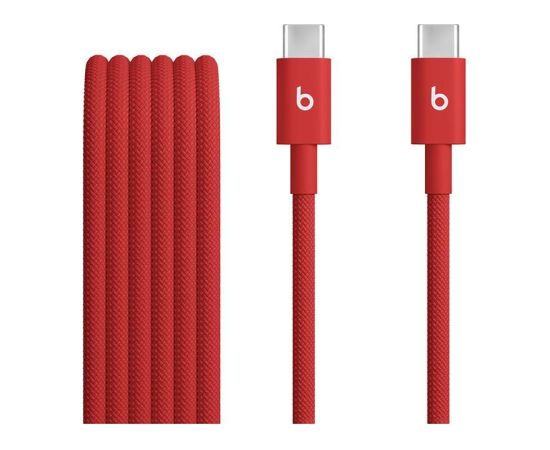 Beats USB-C Woven Cable, 1,5 m, rapid red - Cable Data USB kabeļi