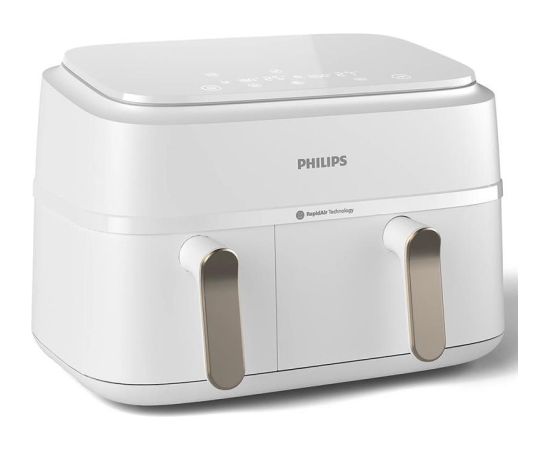 Philips 3000 Series Dual Basket Airfryer, 9 L, 2750 W, white - Airfryer Karstā Gaisa Katli (AirFryer)