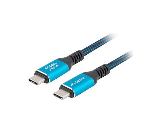 Lanberg USB-C M/M 4.0 CABLE 240W 8K 60HZ CA-CMCM-45CU-0015-BK Дата USB-кабели