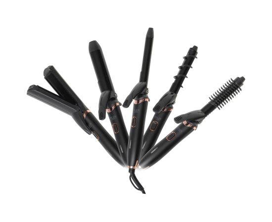 Adler Hair Styling Set 5-in-1 AD 2028 Ceramic heating system 1200 W Black Matu veidotāji