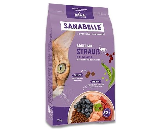 BOSCH Sanabelle Adult Struś 2kg Kaķu sausā barība