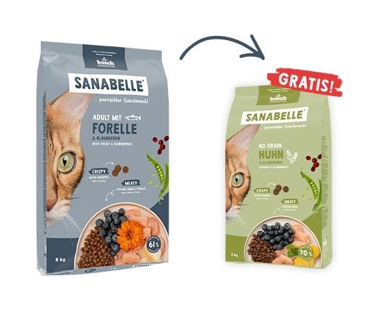 BOSCH Sanabelle Adult Pstrąg 2kg Kaķu sausā barība