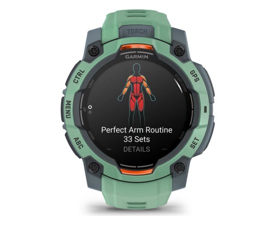 Garmin Instinct 3 AMOLED 3.05 cm (1.2") 45 mm Digital 390 x 390 pixels Touchscreen Green GPS (satellite) Новинки смартфонов и телефонов