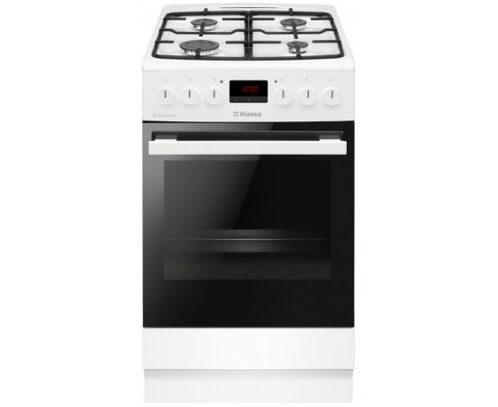 Hansa FCMW59229H Gāzes plīts ar elektrisko krāsni 50cm Balta Gāzes Plītis