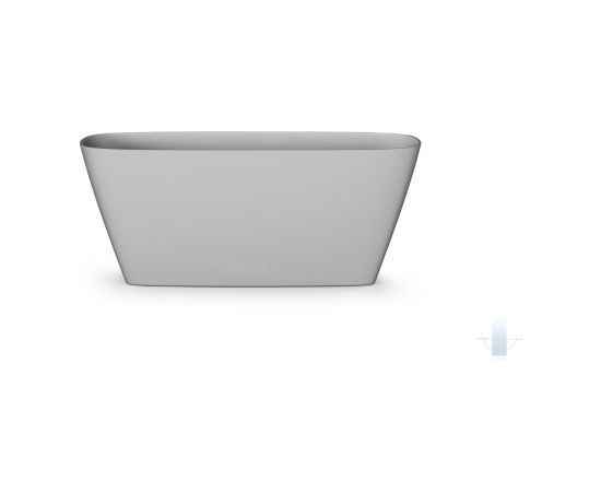 PAA Duna Brīvi Stāvoša Akmens Masas Vanna Matēta Pelēka Крупная бытовая техника