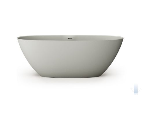 PAA Perla 175 Brīvi Stāvoša Akmens Masas Vanna Gaiši Pelēka Крупная бытовая техника