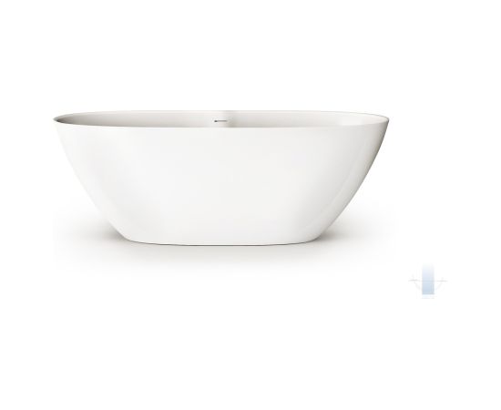 PAA Perla 175 Brīvi Stāvoša Akmens Masas Vanna Matēti Balta Jaunumi Sadz. tehnika