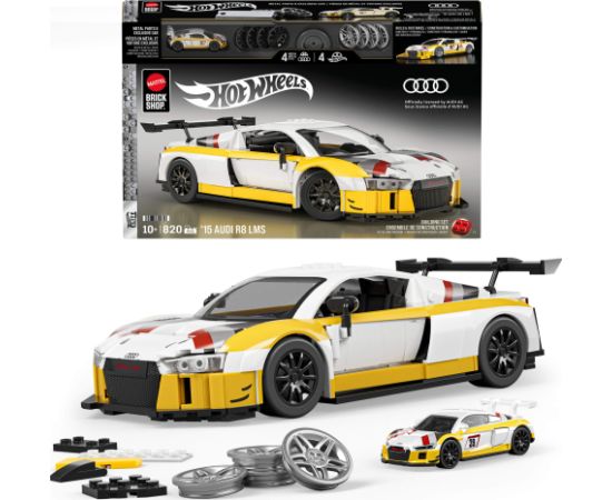 Mattel Brick Shop - KLOCKI HOT WHEELS Elite Series '15 Audi R8 LMS 820 elem. JFT18 Машины и аксессуары