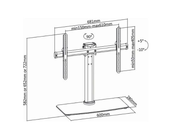 Nedis Универсальное LCD / LED / "32 - 65'' держатель телевизора (45kg max) Крепления для телевизоров