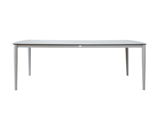 Galds SILVA 220x100xH75 cm, pelēcīgi bēšs Dārza galdi