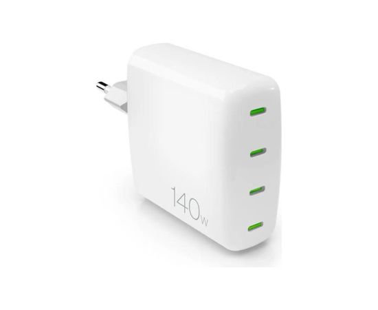 Puro MiniPro Gan Wall Charger, 140 W, white - Charger Telefonu lādētāji 220v