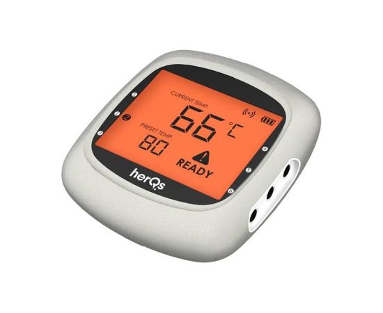 HerQs EasyBBQ, light gray - Smart cooking thermometer Viedie Sensori