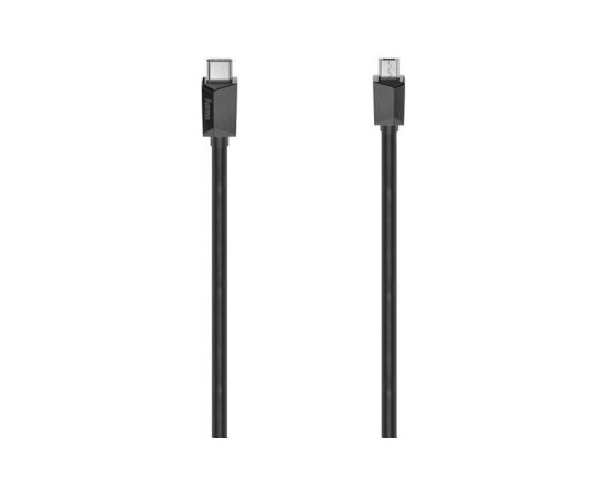Hama USB-C/Micro-USB Cable, 0,75 m, black - Cable Дата USB-кабели
