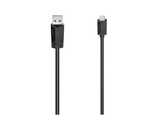 Hama Micro-USB Cable, 0,75 m, black - Cable Дата USB-кабели
