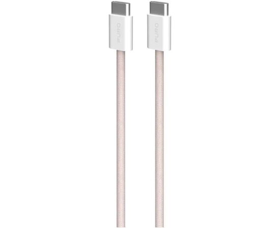 Puro Fabrik 2.0, USB-C to USB-C, 60 W, rose - Cable Дата USB-кабели