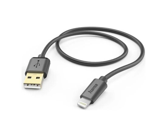 Hama Charging Cable, USB-A, Lightning, 1.5 m, black - Cable Data USB kabeļi