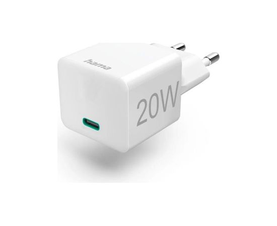 Hama Fast Charger, USB-C, 20 W, white - Power Adapter Telefonu lādētāji 220v