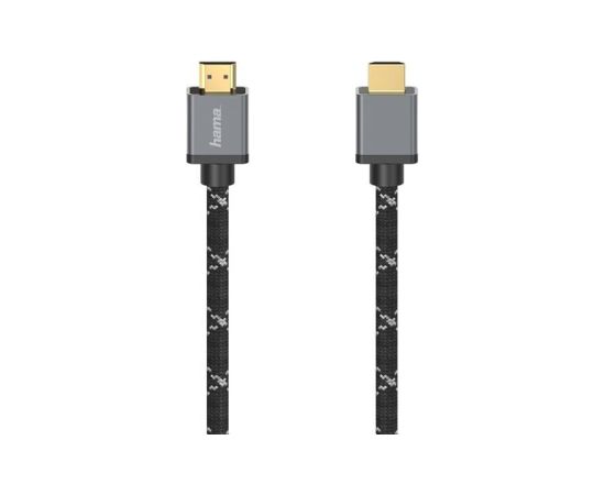 Hama Ultra High Speed, 8K, gold plated, 3 m, black/gray - Cable HDMI vadi