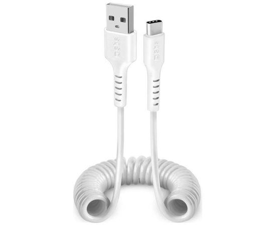 SBS Charging Data Cable, USB-A - USB-C, white - Cable Data USB kabeļi