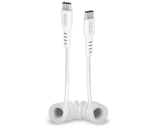 SBS Charging Data Cable, USB-C - USB-C, white - Cable Data USB kabeļi