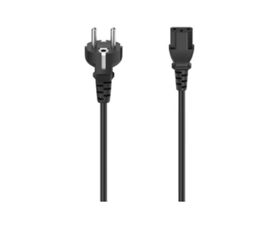 Hama power cord, 3-pin, 1,5m, black - Power cable Dažādi vadi