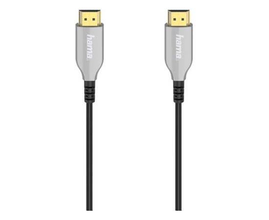 Hama Optical, 4K, gold-plated, 15m, silver - HDMI 2.0b Cable  Кабель HDMI