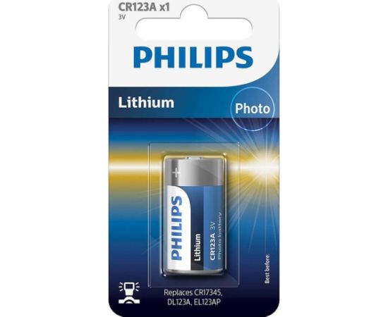 Philips, CR123A, 3V - Battery Батарейки, аккумуляторы