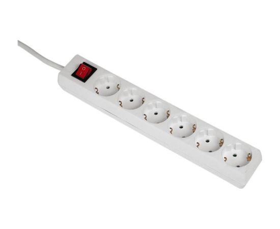 Hama, 5 m, 6 sockets, white - Power strip Strāvas pagarinātāji