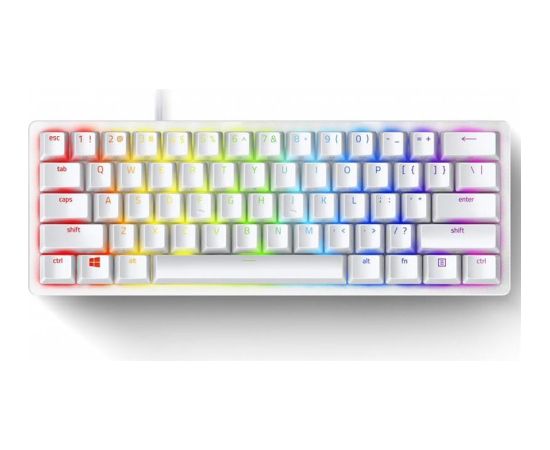 Razer Huntsman Mini Mercury Ed. Razer Red Switch, SWE, white - Mechanical Keyboard Клавиатуры
